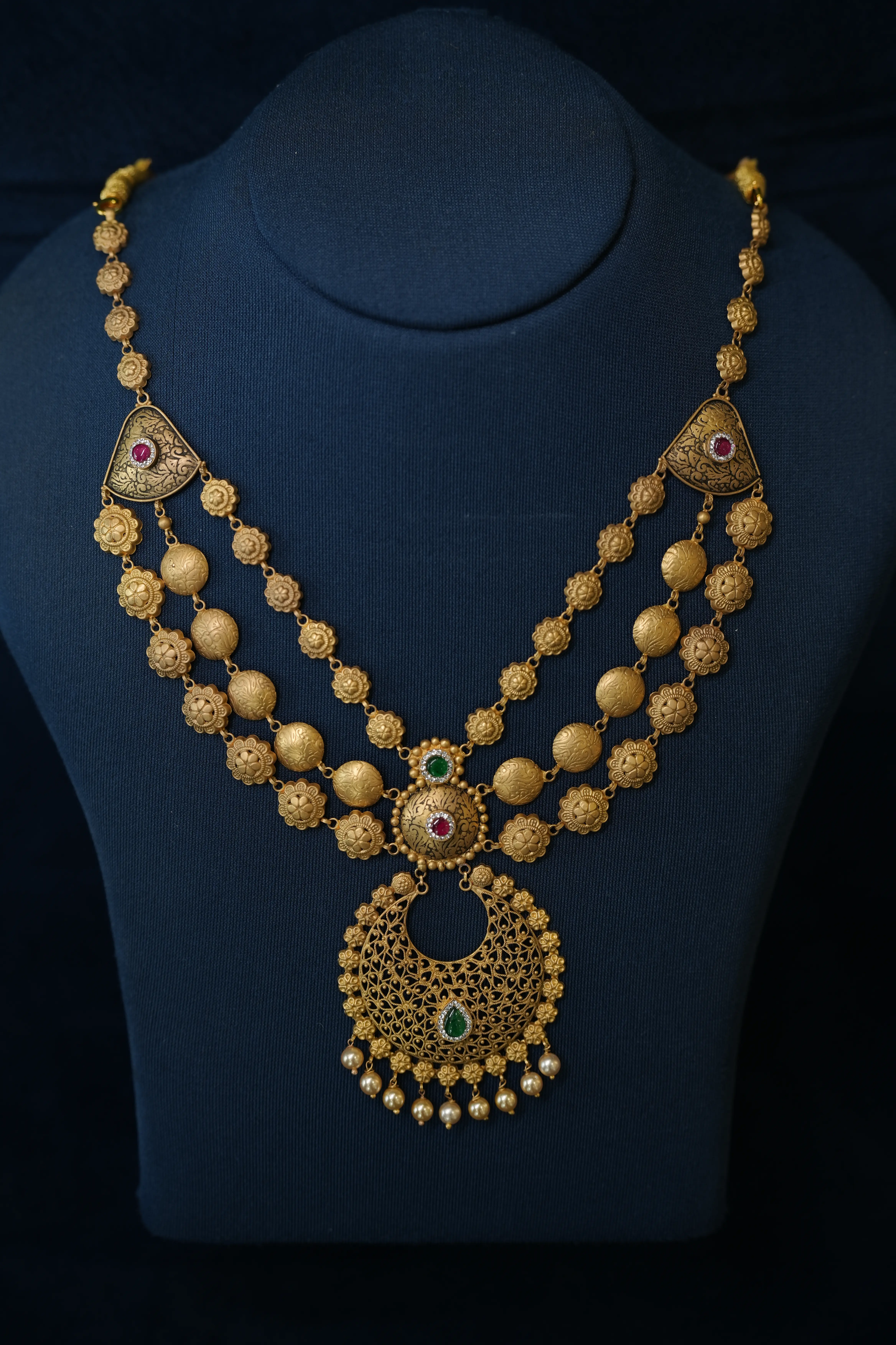 22k gold jewellery Kozhikode, gold necklace designs Kozhikode 